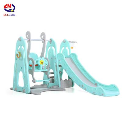 China Easy Detachable Home Toy Plastic Swing Combination Slide Kindergarten Safety Fold Indoor Swing For Kids for sale