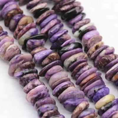 China DIY decoration; Bracelet ; Necklace ; The natural nugget disc of the earring etc. form loose Charoite Guangzhou gemstone for sale