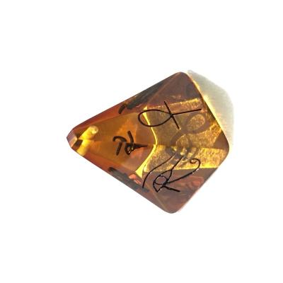 China High Quality Natural Baltic Amber Necklack Amber Factory Pyramid Natural Amber Pendant For DIY Making for sale