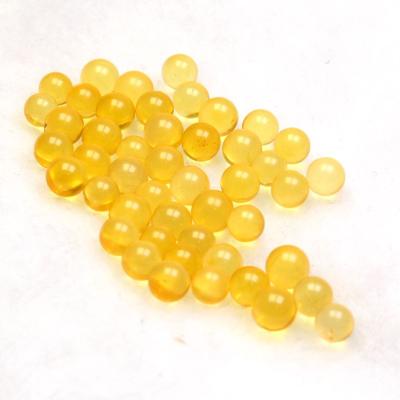 China Jewelry Making 5-6mm Round Beads Natural Amber Loose Beads DIY Inlay for sale