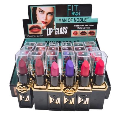 China IMAN Waterproof Makeup Easy To Moisturize NOBLE Do Not Fade Do Not Show Lip Lines Six Color Lipsticks for sale