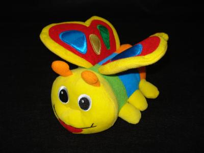 China Cartoon butterfly stuffed toy with electronic mechanism inserted for sale