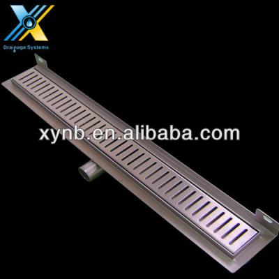 China Linear Strainer Stainless Steel Channel Drain Shower Grates for sale