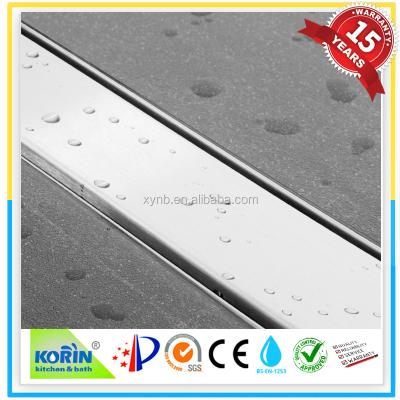 China KORIN Strainer brushed round SS304/316 shower channel drain cover conner stamping GLOSS or BRUSHED FACE WITH HIGH QUALITY for sale