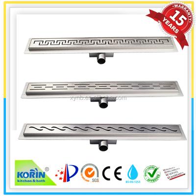 China High Quality Linear Shower Drain Outlet Linear Channel Side Channel Strainer Floor Drain for sale