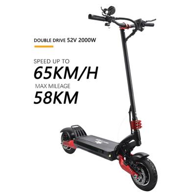 China Mini Electric Scooter 52V 2000W Unisex Electric Brake 10 Inch Tire Electric Scooter For Adotls for sale