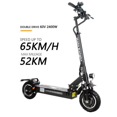 China Electric Scooters 60V 2400W Unisex Foldable Electric Adult Off Road Scooters For OEM E Scooter for sale