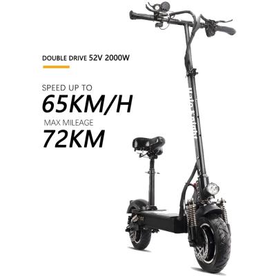 China 52V 2000W 10 Inch Unisex Adult Folding Lightweight Electric Mobility Scooter 28kg Scooter for sale