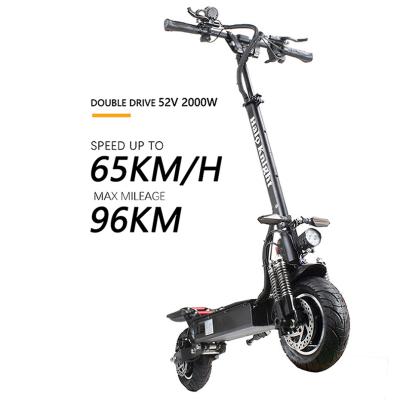 China Unisex halo knight T104 hot selling 2000 watts European warehouse pro double drive 52V electric scooter adults electric scooter for sale