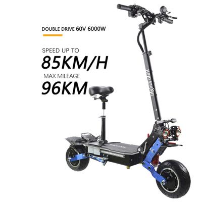 China China 85KM/H Speed ​​Electric Scooter 11inch 6000W Unisex Foldable Electric Scooter With Electric Scooter Shock Absorber for sale