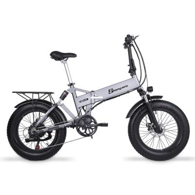 China Aluminum Alloy IN CURRENT Folding Electric Bike Germany 48V Folding Bicycle 12.8Ah 500W Battery E-Bikes For Adults for sale