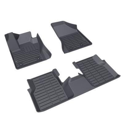 China High Quality All Weather Washable Sports Tape 3D Car Floor Mats Anti Slip Floor Liner Mats For Jeep Compass 2017-2020 for sale