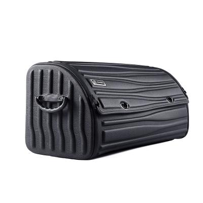 China PVC Folding Trunk Organizer Universal Waterproof Vehicle Leather Storage Box for sale