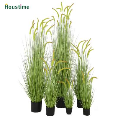 China Natural Home Decor New Arrival Touch Bonsai Grass Tubular Grass Plant Artificial Plant for sale