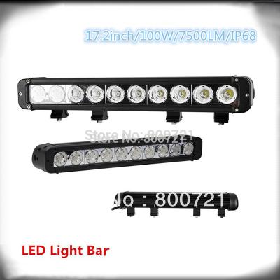 China 1 Piece Super Bright Single Beam 17inch 100W Auto Super Bright BRACKET DC10-30V Led Drive Fits Lightweight Off-Road Auto Truck ATV SUV for sale