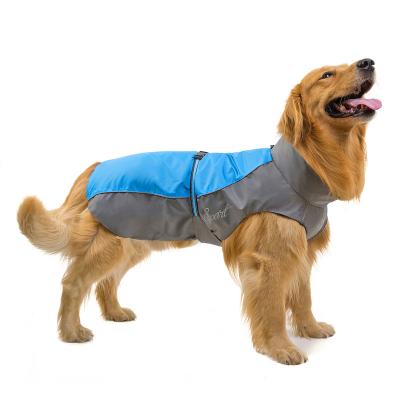 China Wholesale Dog Raincoat Designers Pet Dog Apparel Durable Waterproof Nylon Rain Clothes Large for sale