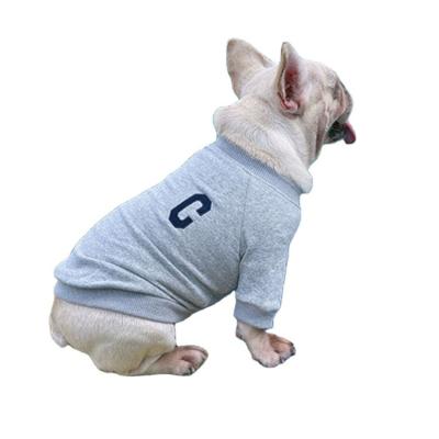 China New Style Sustainable OEM Fashion Cotton Knit Matching Puppy Jumper Design Letter Pet Owner Arket Clothing for sale