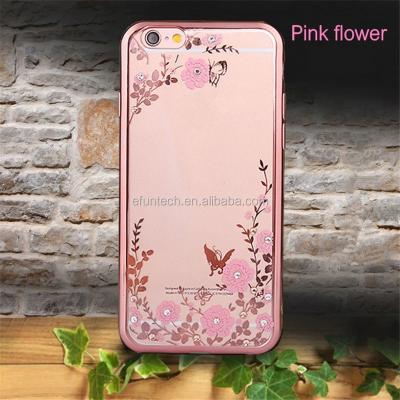 China Luxury Flower Garden Secret Diamond Phone Cases For iphone 5s 5 Se soft tpu case For iphone Se for sale