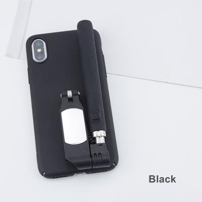 China New Arrivial Plastic Selfie Stick Selfie Stick Mobile Phone Case For iphone 11 hard plastic case for iphone 12 pro max with phone holder for sale