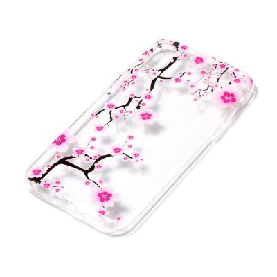 China Protect Fashional 3D Relief Style Chinese Wintersweet TPU Clear Mobile Phone Case For Samsung A5 2017 And A3 2017 Creative Design Cover for sale