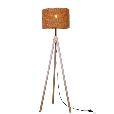 China Minimalist Handcrafted Bamboo Woven Bamboo Floor Lamp Rattan Floor Lamp Table Light Bamboo Stand Bamboo Lamps Indoor Home Decorative for sale