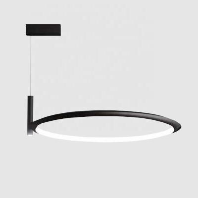 China New-designed nordic design large pendant light circle ring LED indoor hanging modern chandelier for living room bedroom for sale