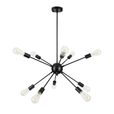 China Hot New New-designed INS Simple Ceiling Lights Hanging Sputnik Chandelier Bracket Lighting Fixtures Modern Pendant Satellite Chandelier for sale