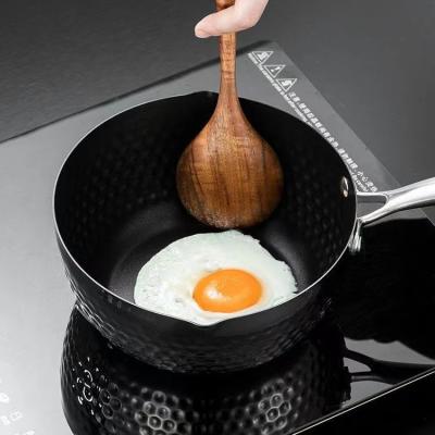 China Sustainable High Quality Aluminum Snow Pan The Milk Pot Metal Kitchen Cooking Stainless Steel Nonstick Pan for sale