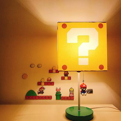 China Modern Home Decoration Super Mario Question Desk Lamp With Warm Light for sale