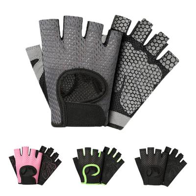 China Half Finger Weightlifting Fitness Gloves Men Women Yoga Training Weight Lifting Durable Lightweight Sports Gym Workout for sale