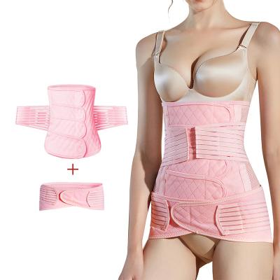 China Postpartum belly wrap belt 2022 recovery c section cotton band support antibacterial black postnatal trianer waist after pregnant for sale