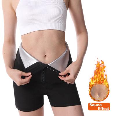 China Yoga Absorbent Burning Shapewear Tummy Control High Waist Fat Workout Sweated Waist Trainer Gaiters Sauna Panty Shorts for sale