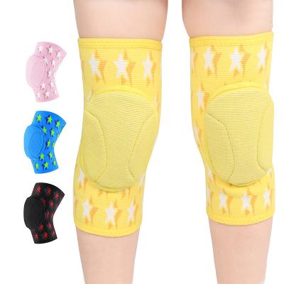 China Wholesale Kids Soft Comfortable Breathable Elastic Child Knitted Soft Anti-skid Sports Support Protective Dance Knee Brace Pads for sale