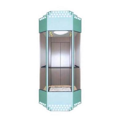 China Contemporary Observation Elevators Glass Panel Elevator Parts Commercial Panoramic Elevator Kit Price for sale