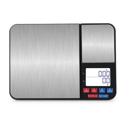 China WITH LID 2022 New Design New Balance Digital Kitchen Scale Double Weighing Platform Scale Electronic Food Scale for sale