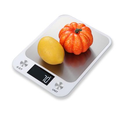 China Stainless Steel Sensitive Platform Household Water Proof Electronic Digital Kitchen Scale Measuring Balance 2kg 5kg 10kg 15kg for sale