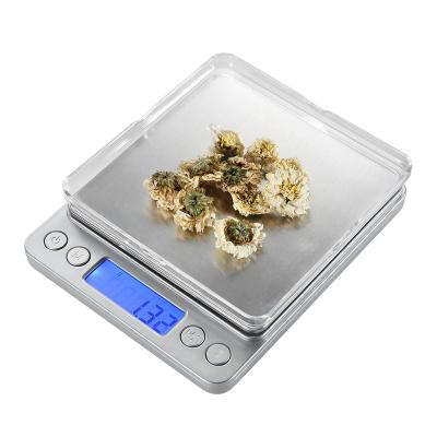 China HD LCD Backlit LCD Display Show Mini Kitchen Electronic Scale 2000g 500g Mini Pocket Digital Jewelry Pet Scale USD Load 2 6 Units Scale for sale