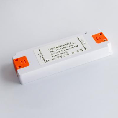 China LED Lighting High Power 60W Desktop Power Supply Adapter LED Driver For Bookshelf Lightings 2.5A 2.4V for sale