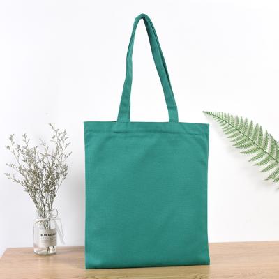 China Groceries Simply Handled 100% Cotton Canvas Zipper Beach Shoulder Tote Bag Cotton Canvas Bag With Pocket for sale