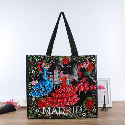 China 100% Eco Friendly Eco Friendly Grocery PP Laminated Non Woven Recycled Shopping Bag for sale