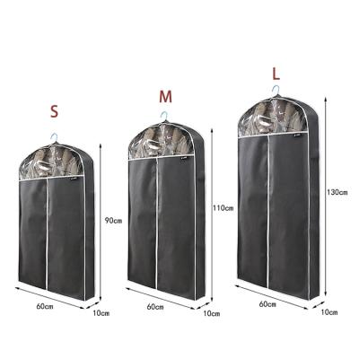 China Eco - Friendly Hanging Closet Cover , Custom Compostable Long Clear Plastic Garment Suit Cover for sale