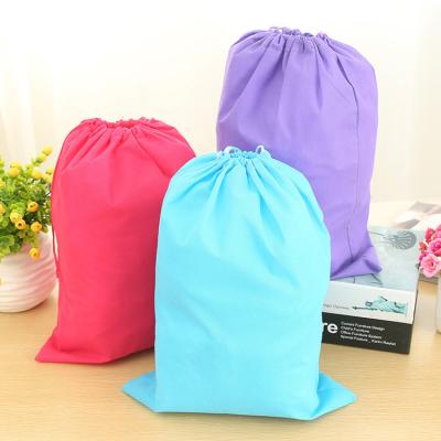 China Custom Drawsting Shoe Bags Small For Travel Backpack Non Woven PP Bag Drawstring Bag With Rope for sale