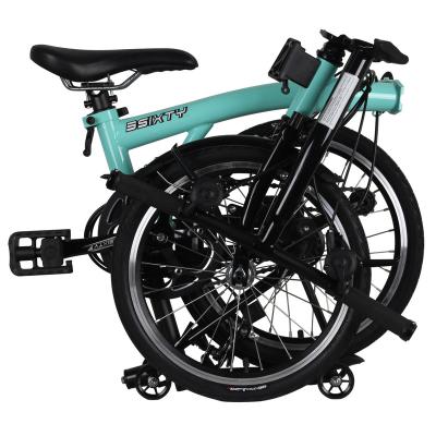 China 3Sixty Foldeble Steel Ultralight Folding Cycle Kids Bike Turquoise S6 for sale