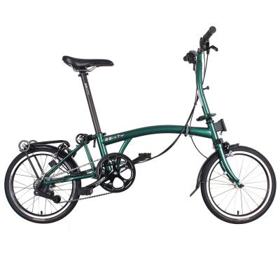 China Inch Folding Bicycle 6 Speed ​​Y-bar S6 Folding 3Sixty Steel 16 Post Bike Green for sale