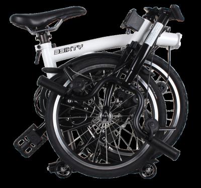 China Steel Folding Bikes 3Sixty Lightweight 16 Inch 6 Speed ​​S-bar S6 White Other Bike for sale