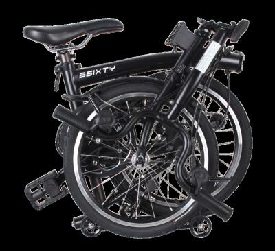 China 3Sixty Steel Folding Bike S-bar S6 Black for sale