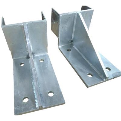 China Carbon Steel Parts Precision Sheet Hot Dip Bracket Maker Processing Bending Galvanized Metal Welding Fabrication for sale