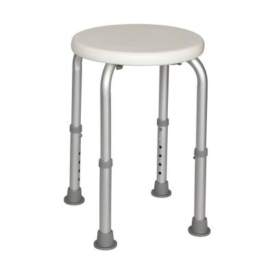 China Customized Modern Elder Anti-skid Adjustable Stool Aluminum Alloy Bath Chair Pregnant Woman Bathroom Aluminum Bath Stool for sale