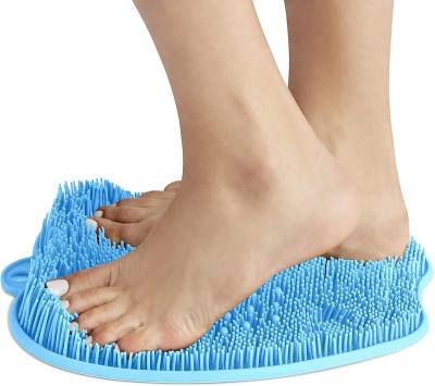 China Foot Massager Foot Scrubber Foot Care Shower Foot Care Massage Pad Washable Viable Clean Pad Non-Slip Pad With Suction Cups for sale