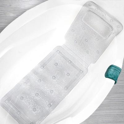 China TOPFENG Bathtub Cushion Mat Suction Cup Bath Tub Non-slip Viable Pillow SPA Pillows Neck Cushion Hangable Bathroom Accessories Drop for sale